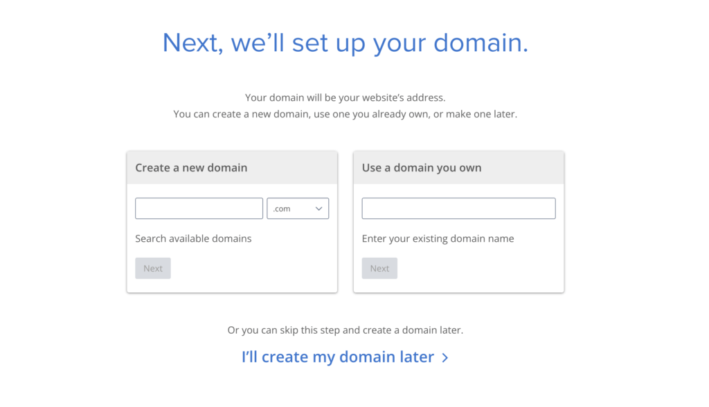 Bluehost Domain Search